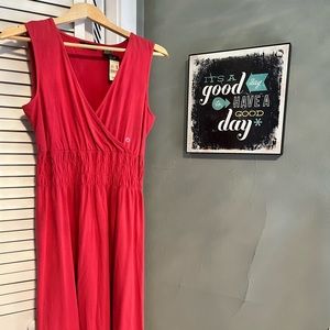 Coral midi dress NWT from Eddie Bauer